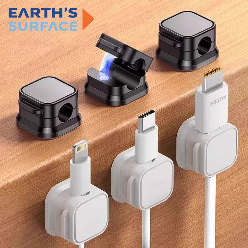 Magnetic Charging Cable - Magnetic Cable Clip Winder Holder Adhesive