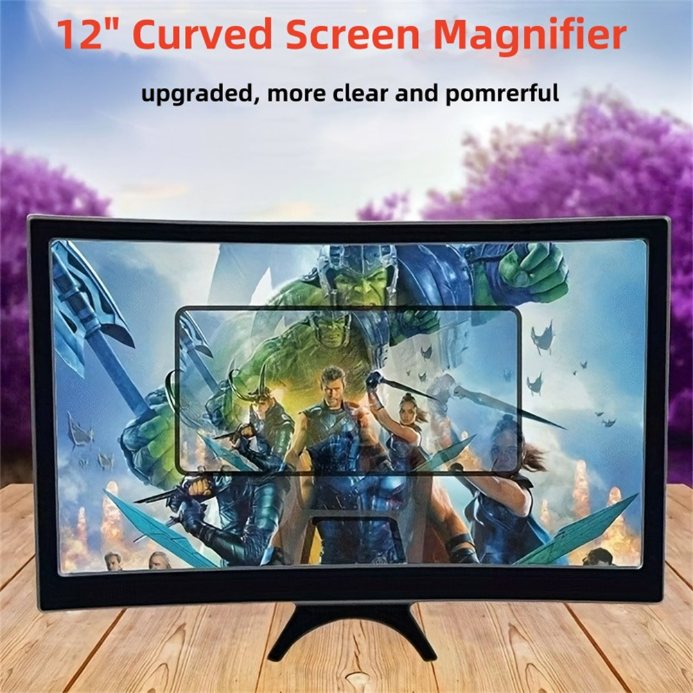 Digital Magnifier Reading - 12 Inch Large Curved Screen 3D