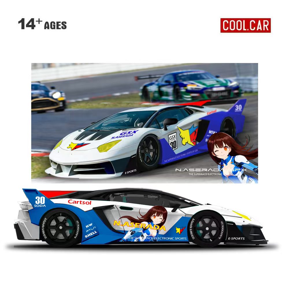 Electronics & Gadgets Starting With V - Cool Car 1:64 GTEVO Superrace Electronic
