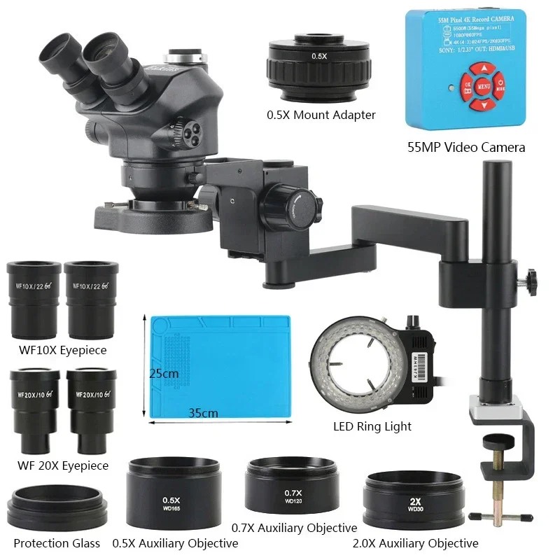 3.5X-200X Zoom Stereo Trinocul - Digital Magnifier Reading recension och pris