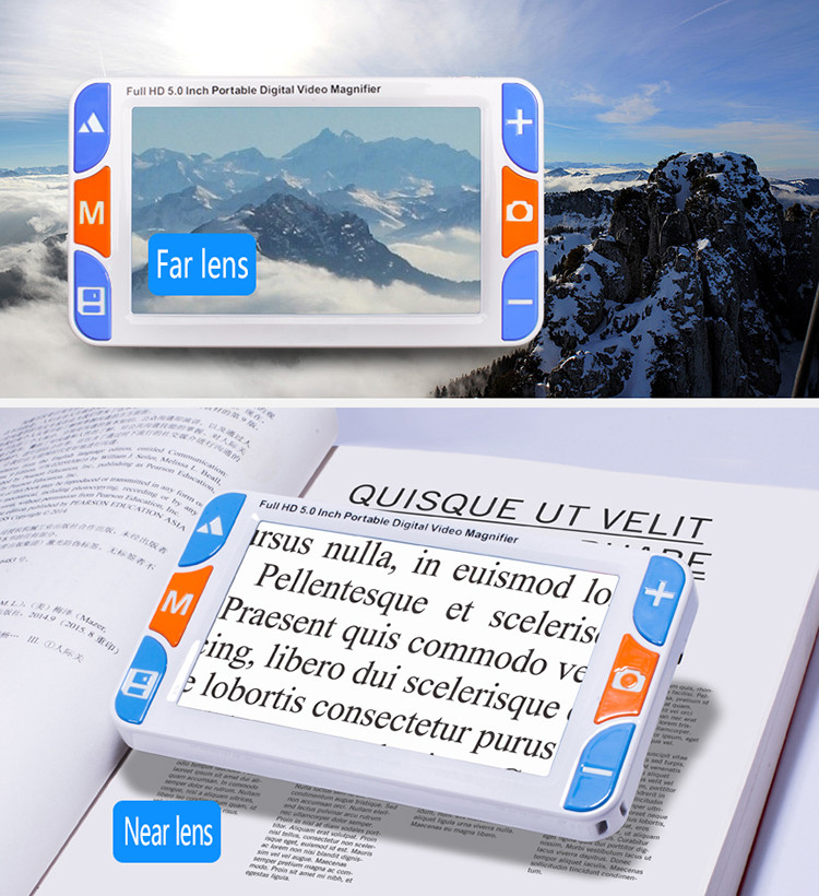 RS500S 5 Inch Low Vision Aid R - Digital Magnifier Reading recension och pris