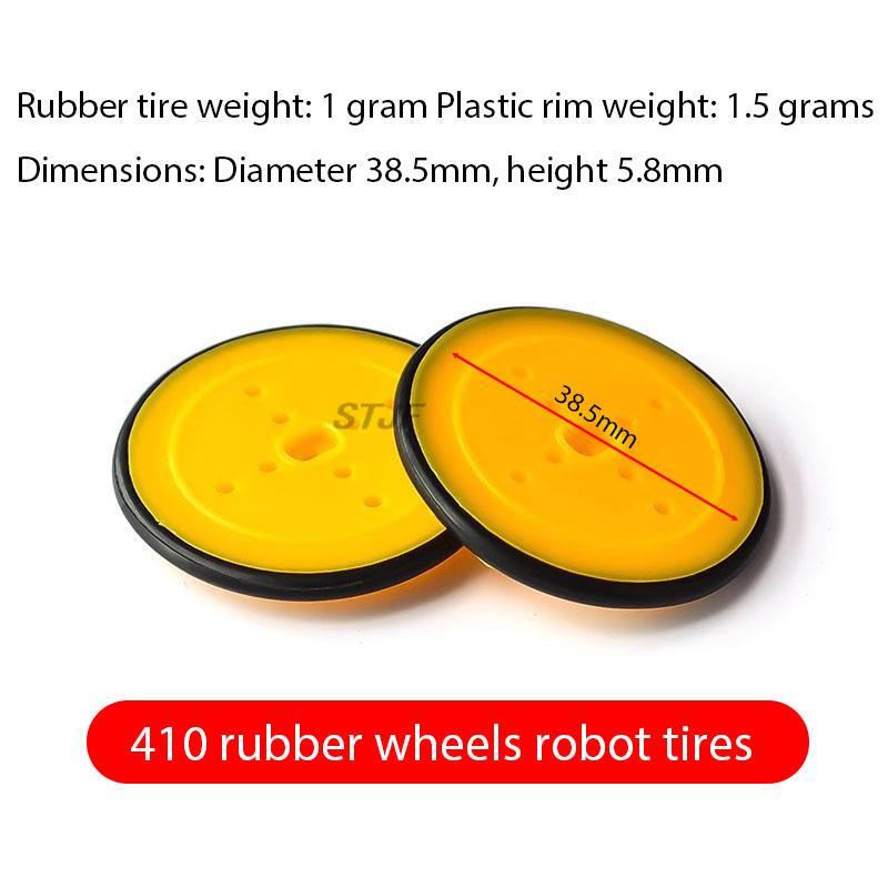 10pcs 410 rubber wheels robot  - New Gadgets Electronic recension och pris