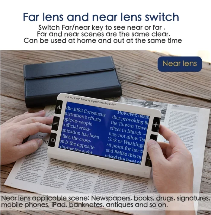 NEW 2-32X Portable Electronic  - Digital Magnifier Reading recension och pris
